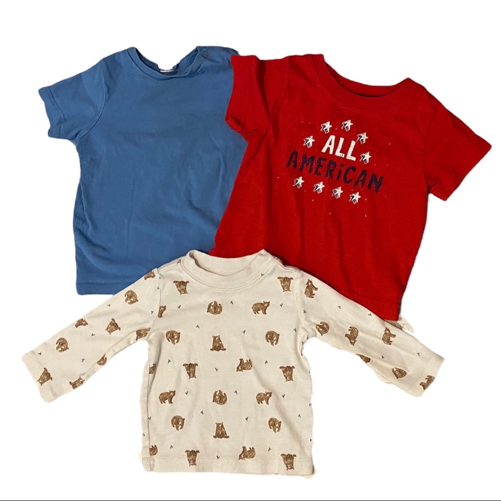 3-6m Baby Boy Tee Shirt Lot T-shirt Clothing Clothes Bundle 3 6 3-6 3m M Month